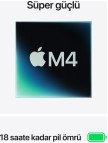 Apple MacBook Air M4 16GB 512GB SSD macOS 13" Taşınabilir Bilgisayar Yıldız Işığı MW103TU/A