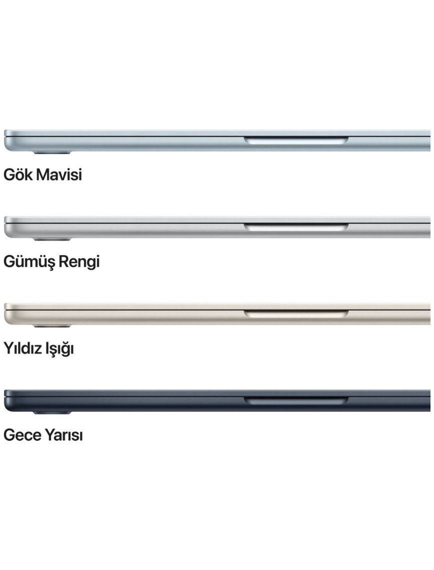 Apple MacBook Air M4 16GB 512GB SSD macOS 13" Taşınabilir Bilgisayar Gök Mavisi MC6U4TU/A